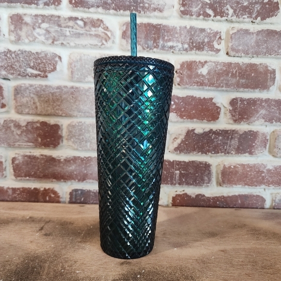 Starbucks Green Tumbler with Straw 24oz - Picture 2 of 6